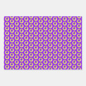 Feuille De Papier Cadeau Peinture Iris Violet - Art Fleur Originale (Devant 2)