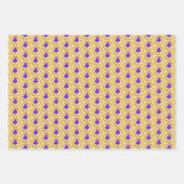 Feuille De Papier Cadeau Peinture Iris Violet - Art Fleur Originale (Devant)