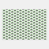 Feuille De Papier Cadeau Peinture japonaise de chiot - Art original de chie (Devant 2)