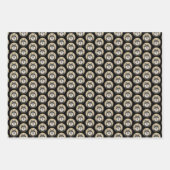 Feuille De Papier Cadeau Peinture Lapphund Finlandaise - Joli art original (Devant 3)