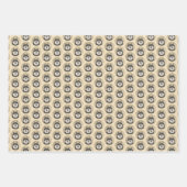 Feuille De Papier Cadeau Peinture Lapphund Finlandaise - Joli art original (Devant)