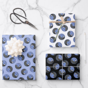 Feuille De Papier Cadeau Peinture Nuthatch à poitrine blanche Oiseau origin