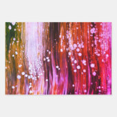 Feuille De Papier Cadeau Peinture Pour Cellules Balayer Art Abstrait Rose (Devant)