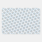 Feuille De Papier Cadeau Peinture Puli Crème blanche mignonne Art Chien ori (Devant 2)