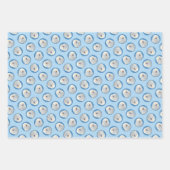 Feuille De Papier Cadeau Peinture Puli Crème blanche mignonne Art Chien ori (Devant)