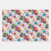 Feuille De Papier Cadeau Peinture sauvage (Devant)