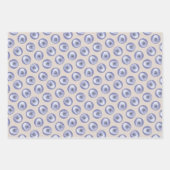 Feuille De Papier Cadeau Peinture standard de caniche blanc Art original ch (Devant)