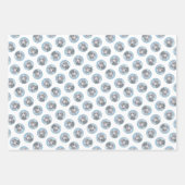 Feuille De Papier Cadeau Peinture Weimaraner Gris Argent Original Chien Art (Devant 2)