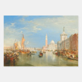 Feuille De Papier Cadeau Peintures de Venise par William Turner (Devant 3)