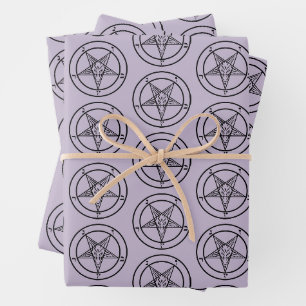 Feuille De Papier Cadeau Pentagramme de Baphomet