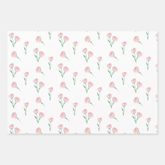 Feuille De Papier Cadeau Peonies S'Il Vous Plaît Enveloppe Cadeau (Devant 3)