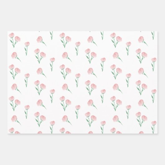 Feuille De Papier Cadeau Peonies S'Il Vous Plaît Enveloppe Cadeau (Devant 2)