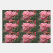 Feuille De Papier Cadeau Peony Rose Ranunculus Closeup (Devant 2)