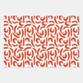 Feuille De Papier Cadeau Pepper mexicain rouge chaud (Devant)