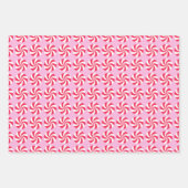 Feuille De Papier Cadeau Peppermenthe rose de Noël (Devant 2)