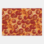 Feuille De Papier Cadeau Pepperoni Pizza (Devant)