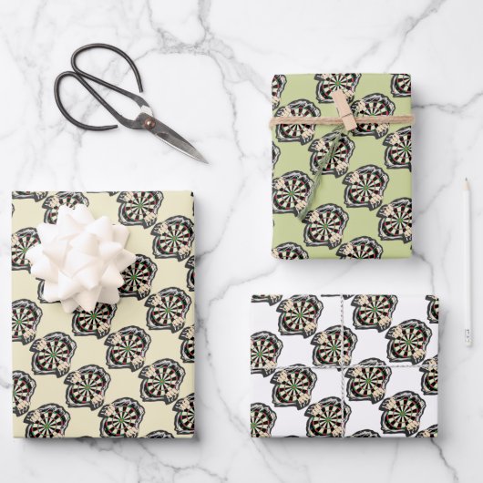 Feuille De Papier Cadeau Percée vers le Bullseye - Ultimate Dartboard (Recto)