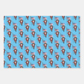 Feuille De Papier Cadeau Père Noël aime Joe Biden (Devant)