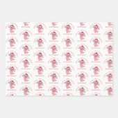 Feuille De Papier Cadeau Père Noël Axolotl mignon Nom du Motif Joyeux Noël (Devant 3)