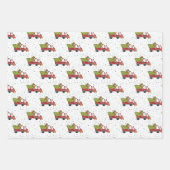 Feuille De Papier Cadeau Père Noël et sapin de Noël (Devant 2)