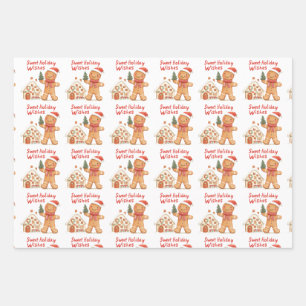 Feuille De Papier Cadeau Père Noël Gingpain homme Noël