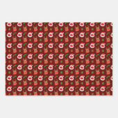 Feuille De Papier Cadeau père Noël Reindeer Visage Masque Noël (Devant 3)