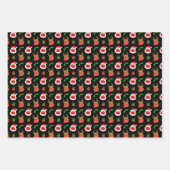 Feuille De Papier Cadeau père Noël Reindeer Visage Masque Noël (Devant)