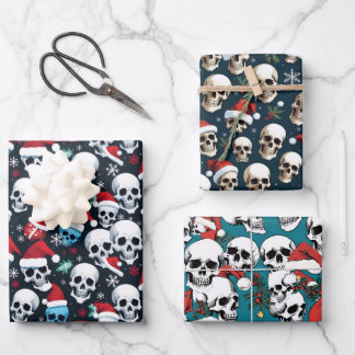 Feuille De Papier Cadeau Père Noël Skuls Noël