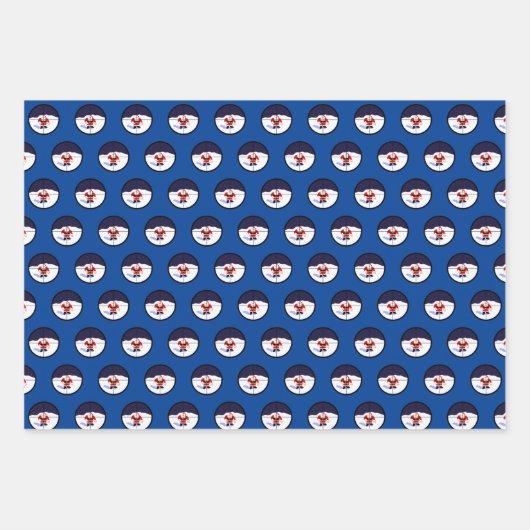 Feuille De Papier Cadeau père Noël Sniper  (Devant)