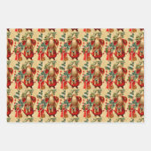 Feuille De Papier Cadeau Père Noël victorienne (Devant 2)