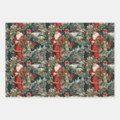 Feuille De Papier Cadeau Père Noël Winter Garden (Devant)