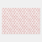 Feuille De Papier Cadeau Perles Rose Or Glamour (Devant 2)