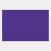 Feuille De Papier Cadeau Perse Indigo couleur solide (Devant)