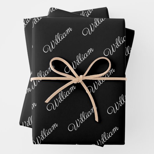 Feuille De Papier Cadeau Personalised wrapping paper (En situation)
