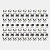 Feuille De Papier Cadeau Personalized 50 and Fabulous Birthday (Devant)