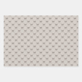 Feuille De Papier Cadeau Personalized Bow Wavy Frame Photo Graduation (Devant 2)