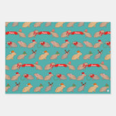Feuille De Papier Cadeau Personalized Capybara Cute Wildlife Christmas (Devant 3)