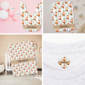 Feuille De Papier Cadeau Personalized Cute Fox woodland new baby