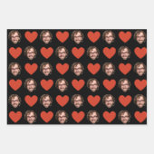 Feuille De Papier Cadeau Personalized Funny Custom Face Photo Love Heart (Devant 3)