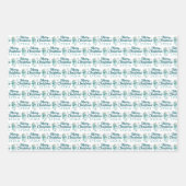 Feuille De Papier Cadeau Personalized Mrs. Claus Wrapping Paper Sheets (Devant 3)