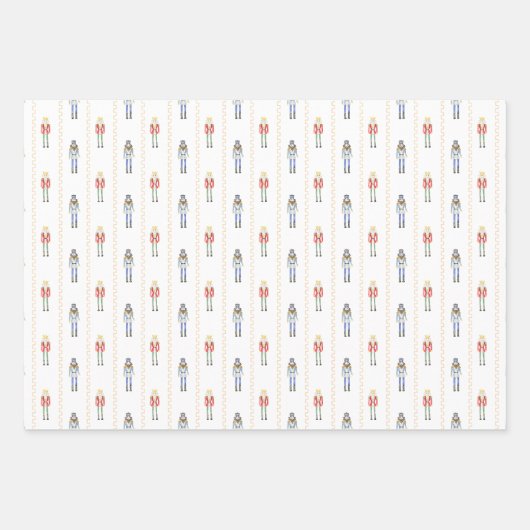 Feuille De Papier Cadeau Personalized Name Nutcracker Christmas (Devant)