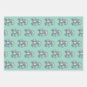 Feuille De Papier Cadeau Personalized Photo Santa Candy Cane (Devant 2)