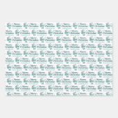 Feuille De Papier Cadeau Personalized Santa Wrapping Paper Sheets (Devant)
