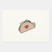 Feuille De Papier Cadeau Personnalisable Taco-bout-amour (Devant 2)