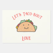 Feuille De Papier Cadeau Personnalisable Taco-bout-amour (Devant)