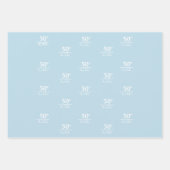 Feuille De Papier Cadeau Personnalisé Anniversaire moderne design minimalis (Devant 3)