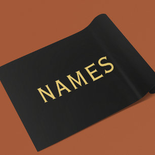 Feuille De Papier Cadeau Personnalisé avec le nom de famille ou le surnom