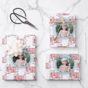 Feuille De Papier Cadeau Personnalisé Je t'aime Anniversaire