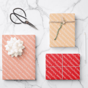 Feuille De Papier Cadeau Personnalisé Nom Personnalisé Stylish Joyeux Noël.