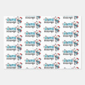 Feuille De Papier Cadeau Personnaliser des Bénédictions d'hiver (Devant 2)